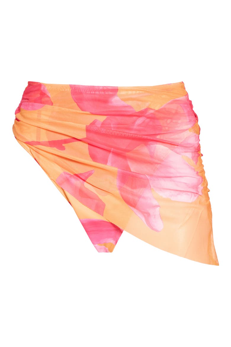 Mazina Skirted Bikini Bottoms, Alternate, color, CANTALOUPE