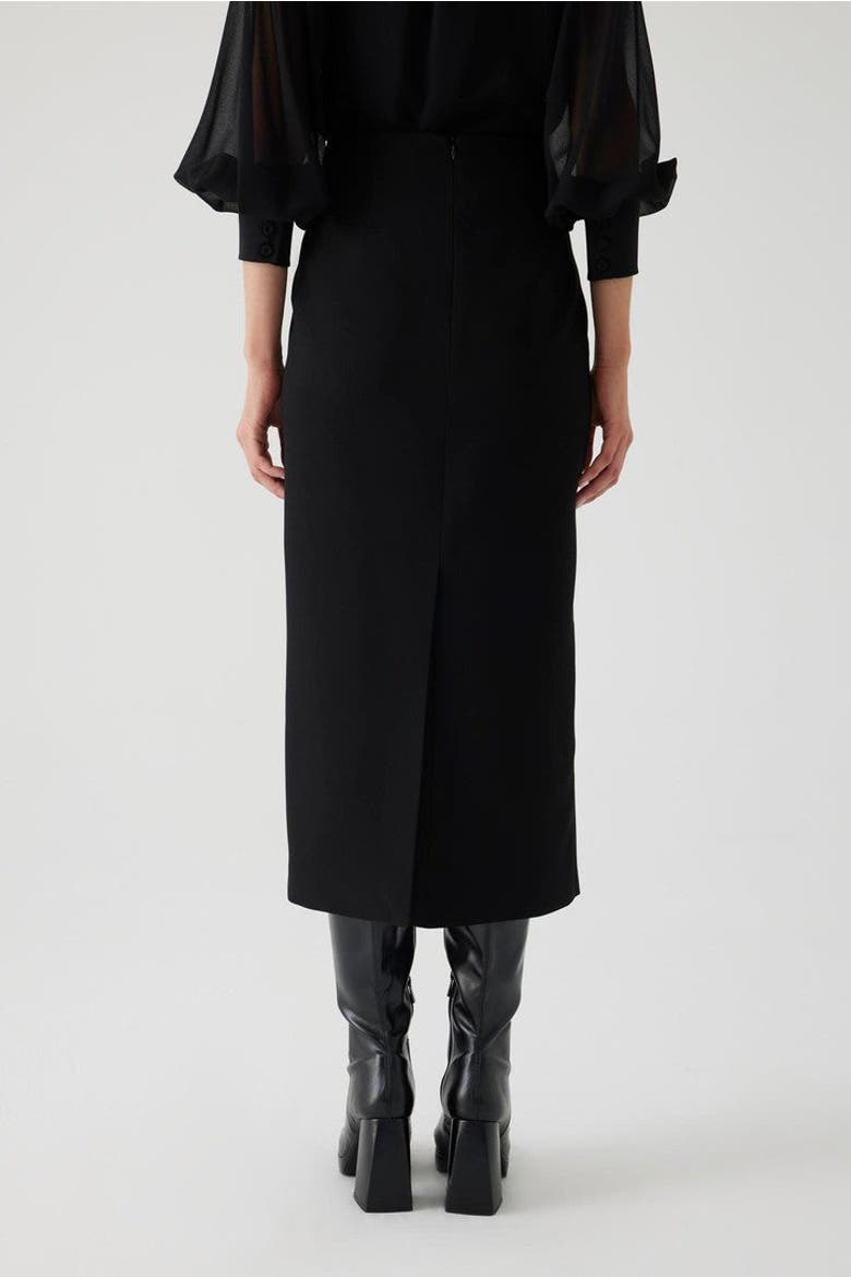Alibeth  Midi Pencil Skirt, Alternate, color, BLACK