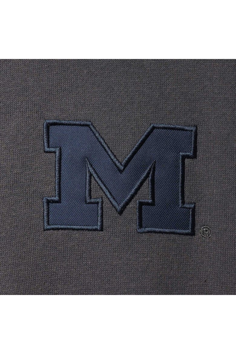 Men's Colosseum Charcoal Michigan Wolverines Tortugas Logo Quarter-Zip Jacket, Alternate, color, Charcoal