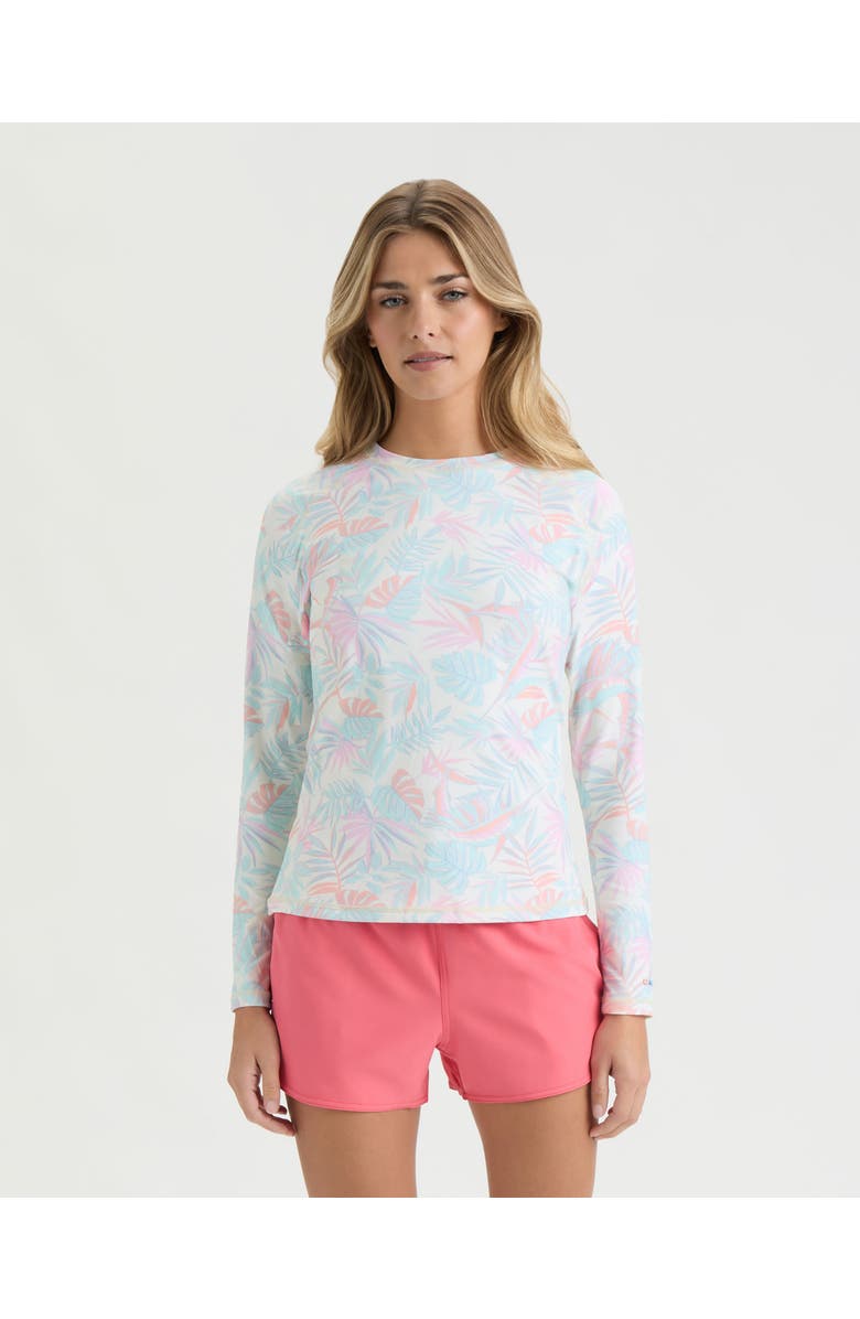 Salt Life Canopy  SLX Performance Long Sleeve Shirt, Main, color, Blanc