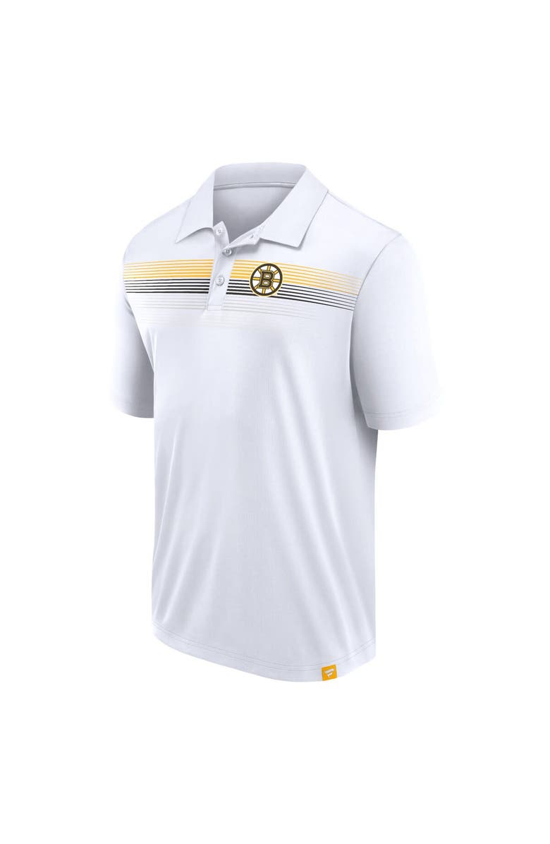 FANATICS Men's Fanatics Branded White Boston Bruins Victory For Us Interlock Polo, Alternate, color,
