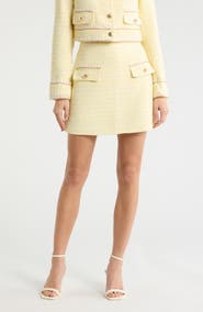 Avec Les Filles Tweed Mini Skort