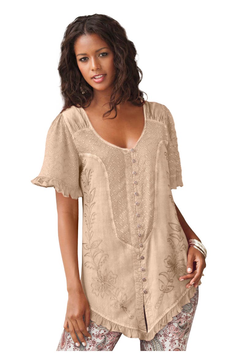 Acid Wash Tunic, Main, color, NEW KHAKI