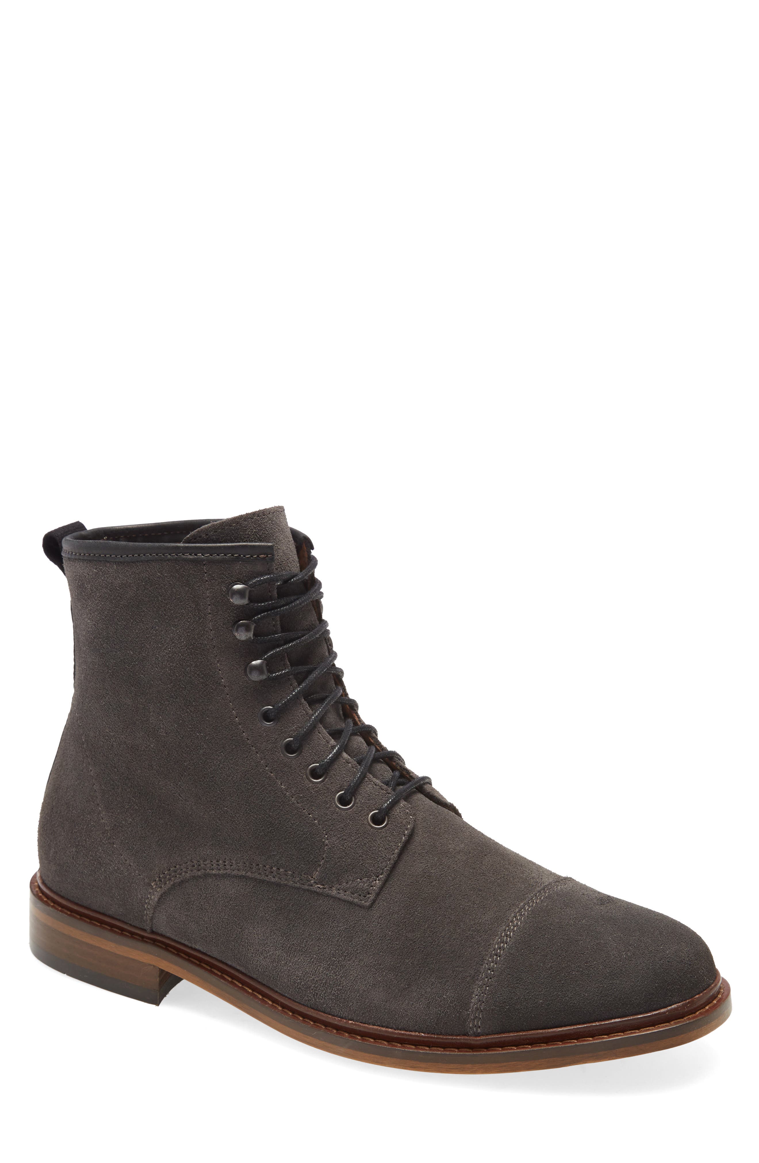Shoe The Bear Curtis Cap Toe Boot, Main, color, 