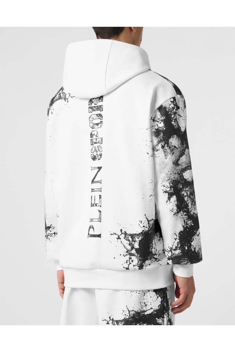 Hoodie Plein Sport Splash Men, Alternate, color, white