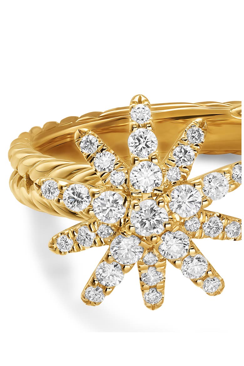 Starburst Pavé Diamond Ring, Alternate, color, GOLD