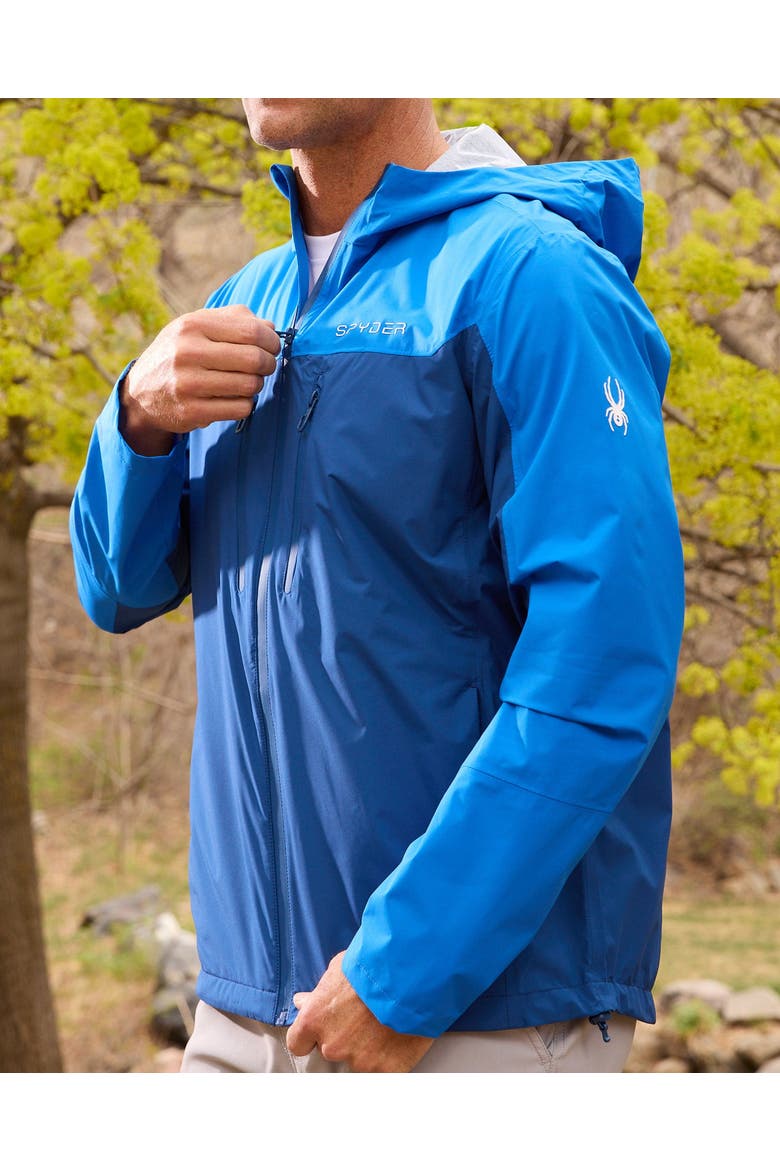 Men Overcast Rain Jacket, Alternate, color, Royal blue