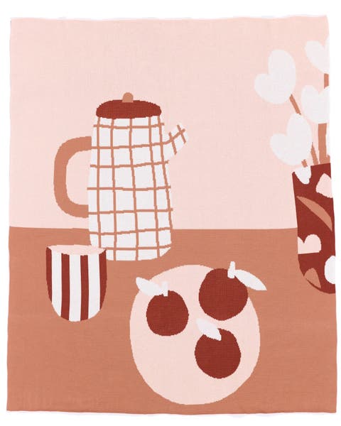 Breakfast Knit Throw Blanket