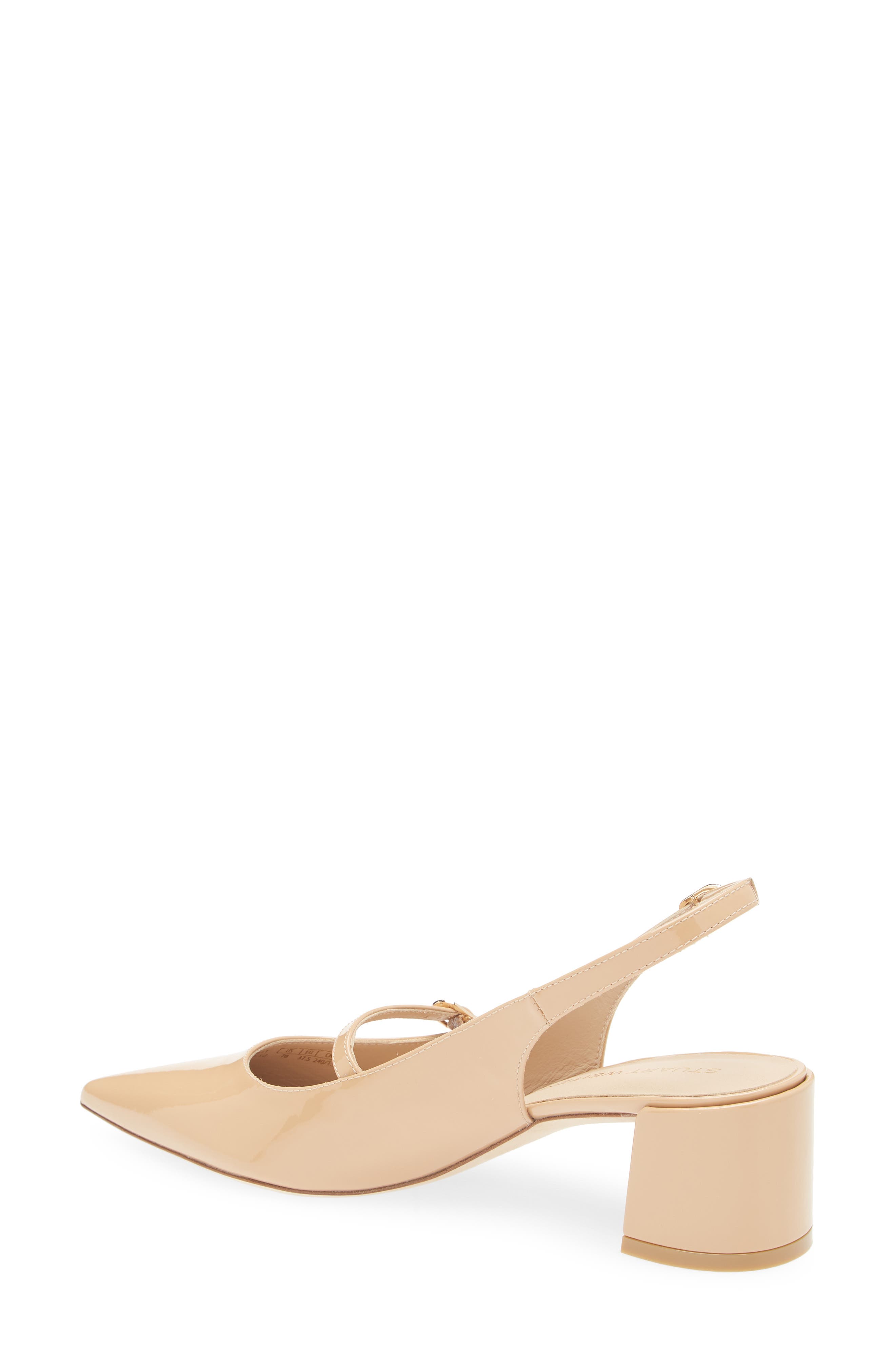 Stuart Weitzman Emilia MJ Slingback Pump, Alternate, color, Adobe