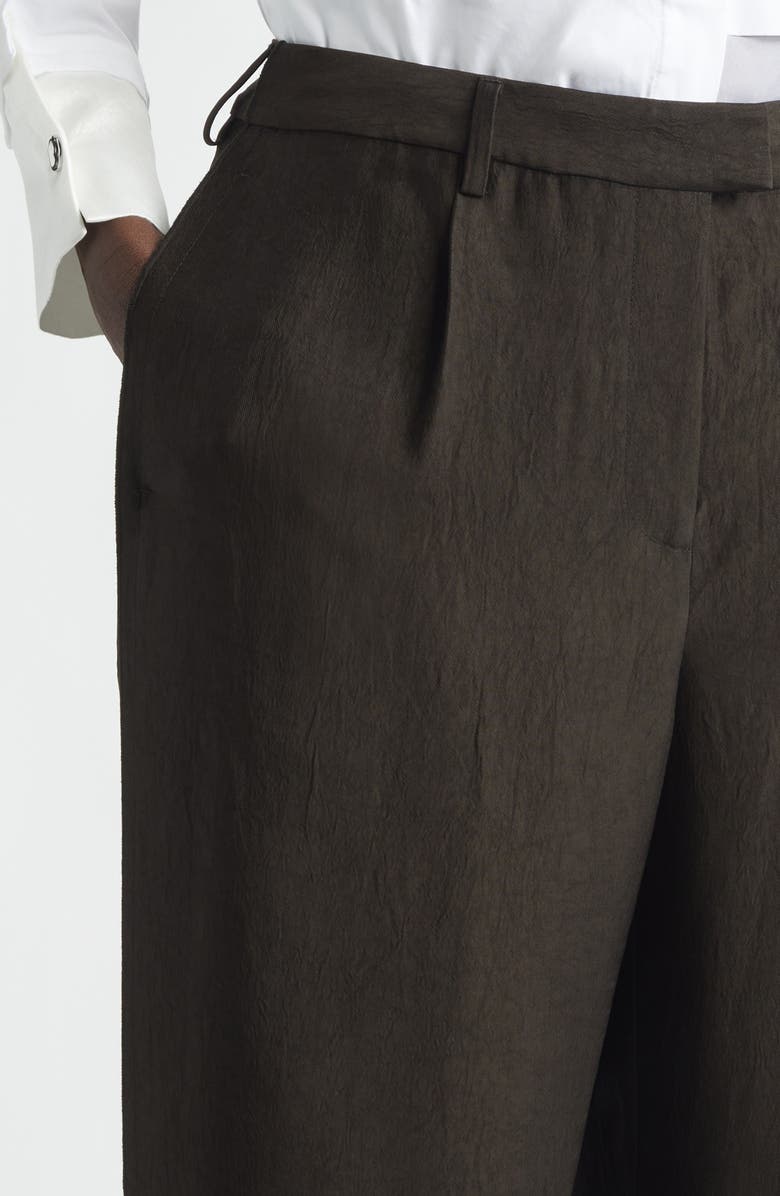 Jason Wu Collection Washed Twill Straight Leg Trousers, Alternate, color, Nori