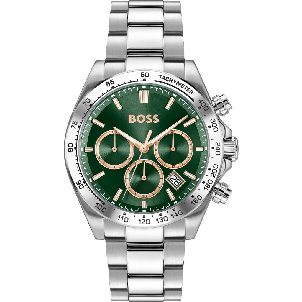 Hugo Boss Boss Hero 2.0 Chronograph Bracelet Watch, 43mm In Metallic