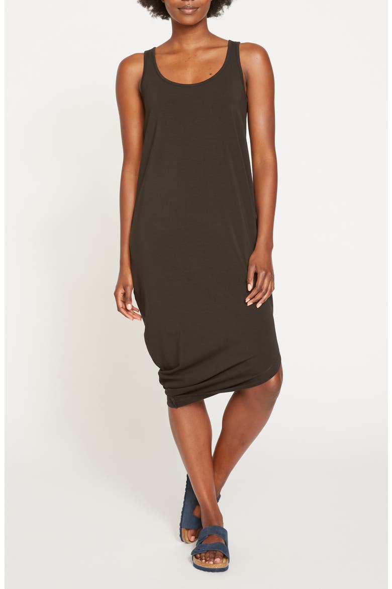 Iconic Geneva Asymmetric Tank Dress, Main, color, BLACK