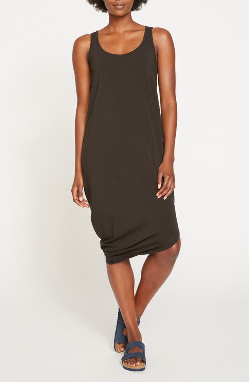 Universal Standard Iconic Geneva Asymmetric Tank Dress In Black