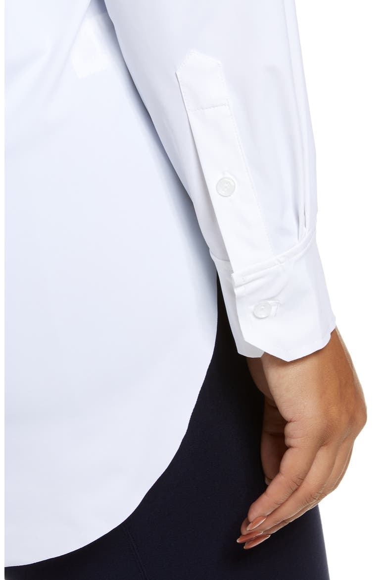 'Lyssentials Schiffer Button-Up Shirt, Alternate, color, WHITE