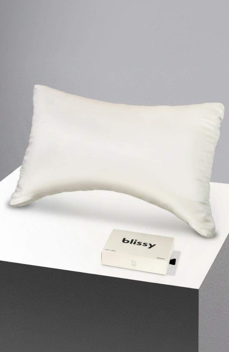 BLISSY Adjustable Crescent Pillow, Alternate, color, White