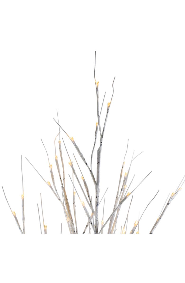 Northlight LED Lighted Christmas Birch Twig Tree Outdoor Decoration - 6' - Warm White Lights, Alternate, color, 