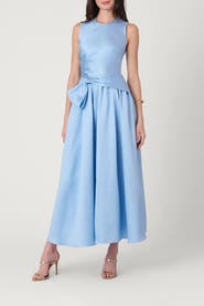 Shoshanna Pebbled Mikado Midnight Remy Dress