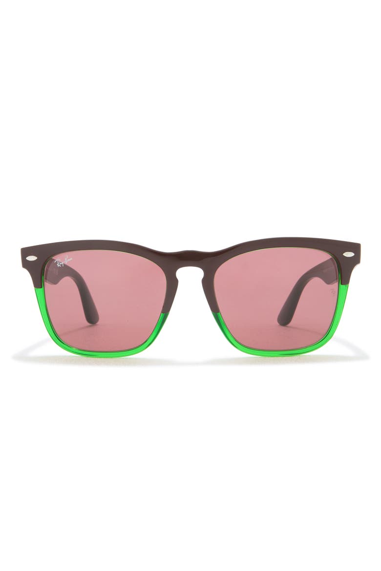 Steve 54mm Square Sunglasses, Main, color, DARK VIOLET