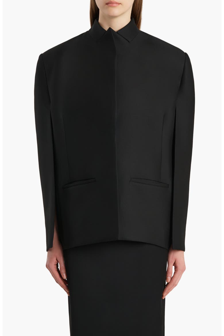 Dolso Wool & Silk Jacket, Main, color, BLACK