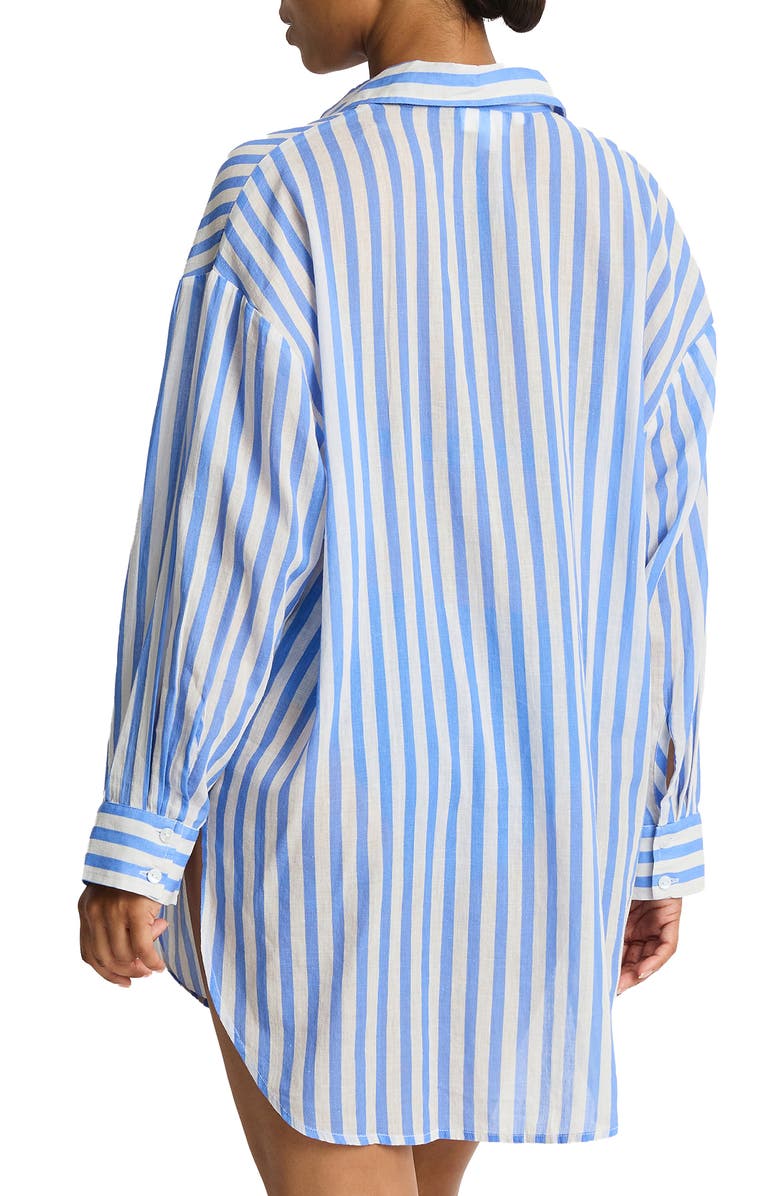 Sea Level Vacay Cruise Cover-Up Shirt, Alternate, color, Chambray