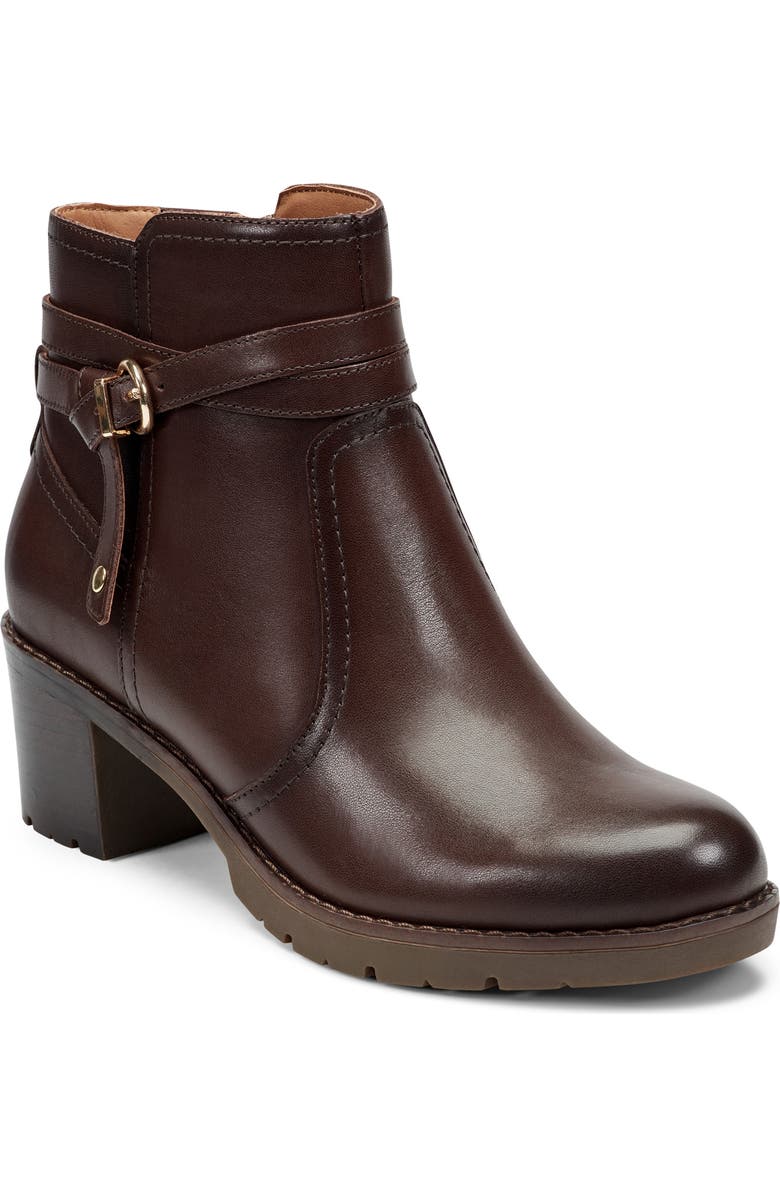 Easy Spirit Carter Bootie, Main, color, Dark Brown