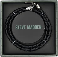 Steve Madden Men's Braided Wrap Bracelet