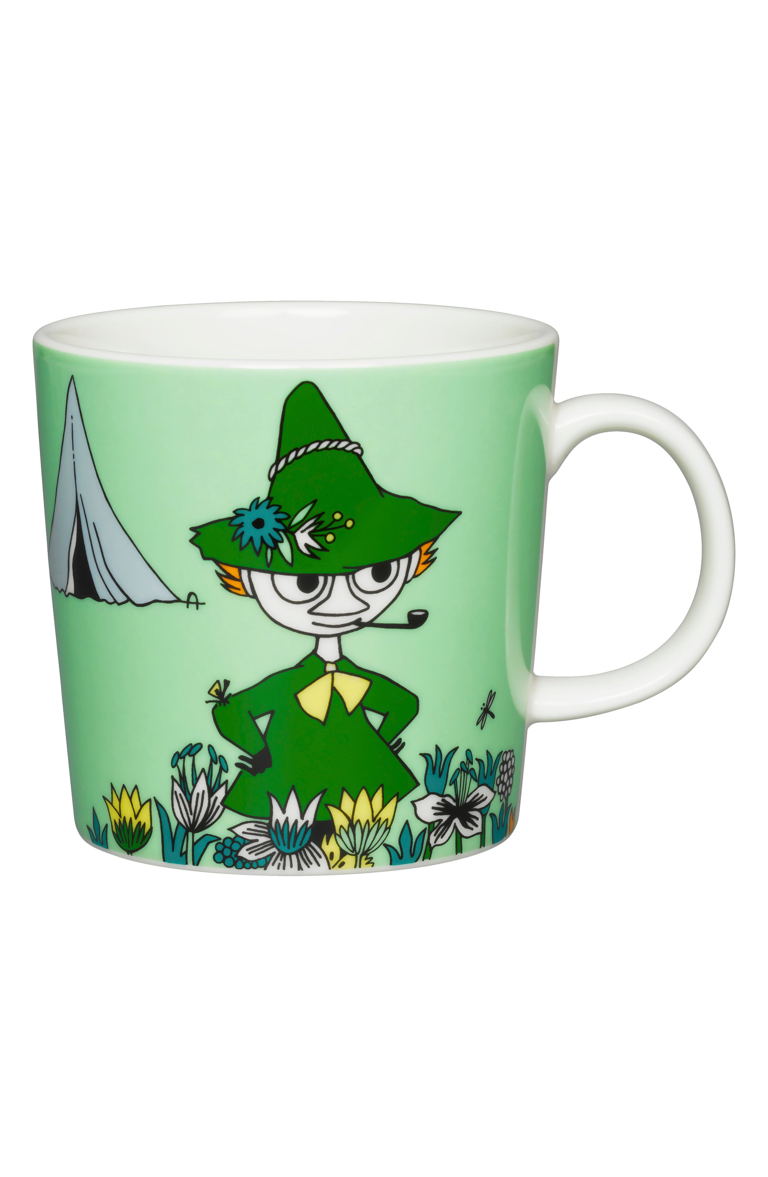 Moomin Snufkin Porcelain Mug in Multi Green 