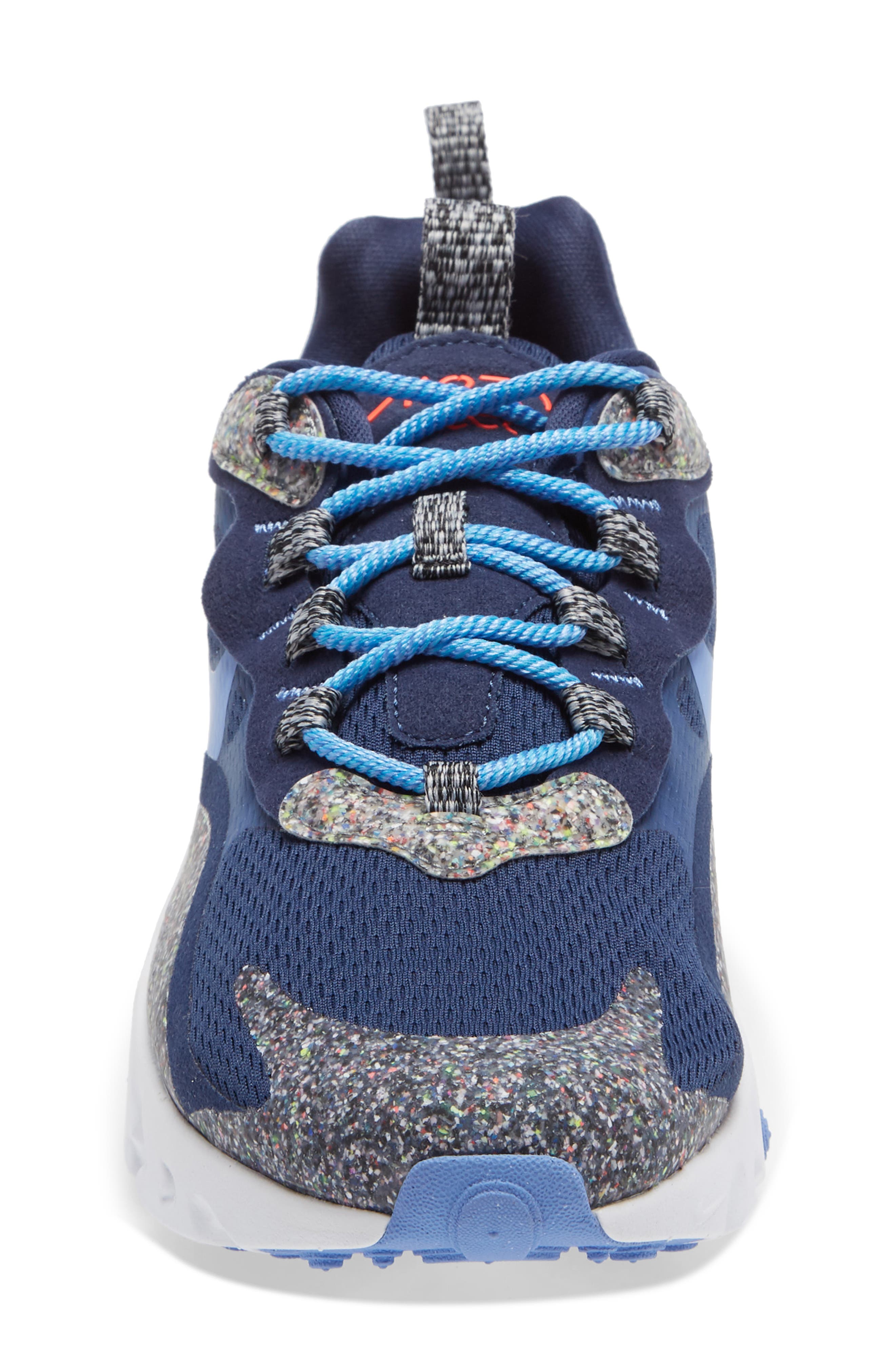 Nike Air Max 270 React SE Sneaker, Alternate, color, Navy/ Royal/ Black/ White