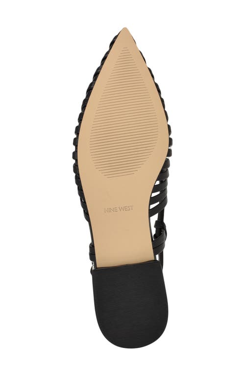 Nine West Duria Slingback Flat In Black