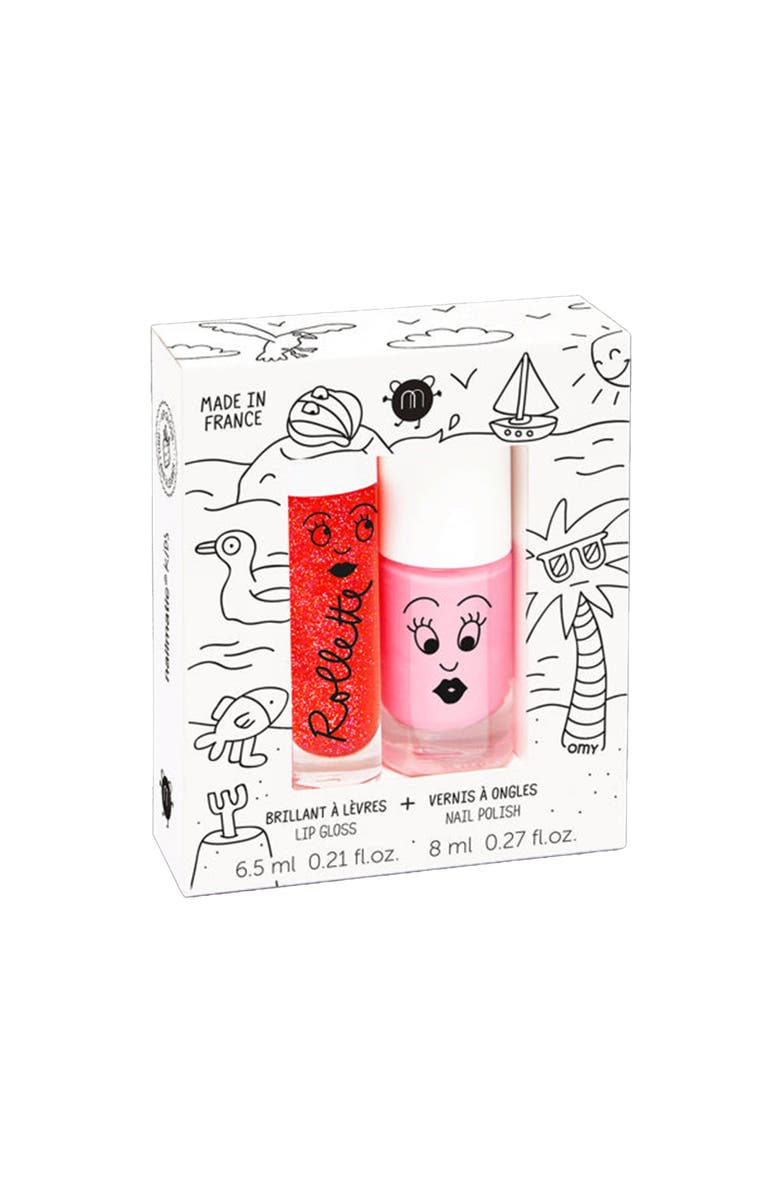 nailmatic Nail Polish And Lip Gloss Set For Kids, Main, color, Holidays