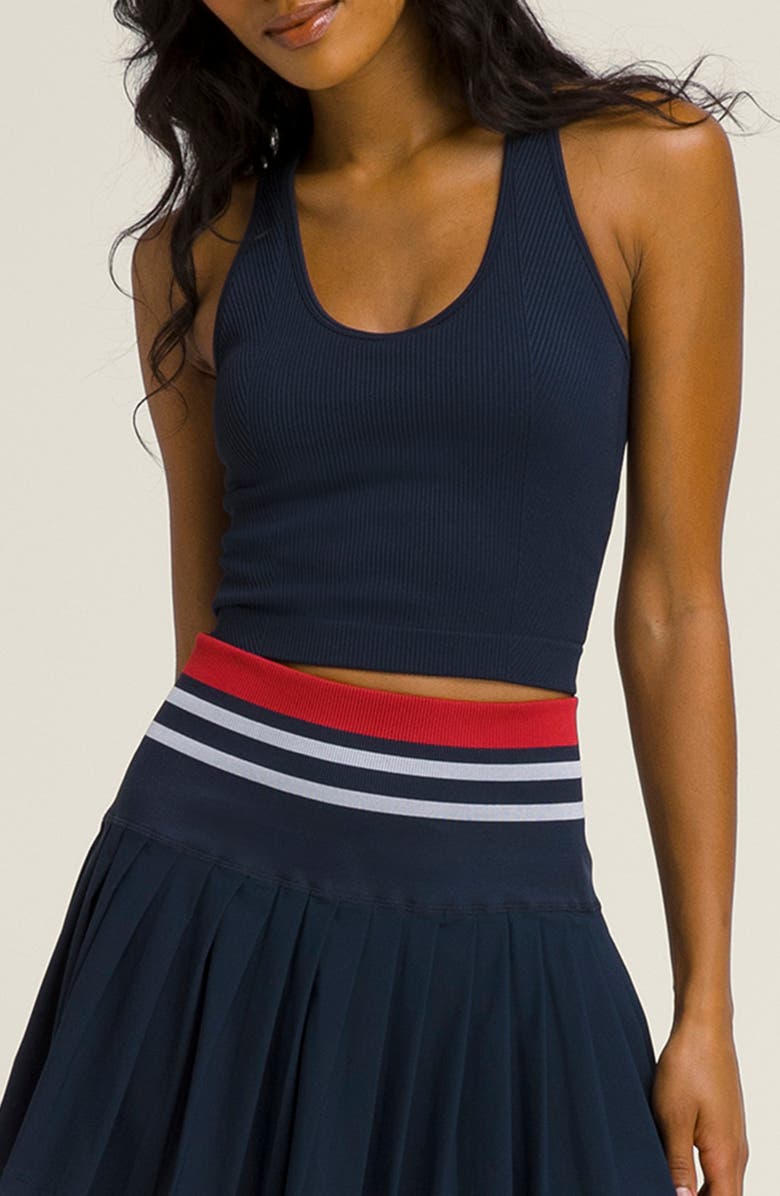 WILSON Everyday Rib Bra Tank, Main, color, Classic Navy