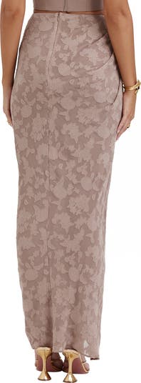 Vesper Gathered Side Slit Skirt