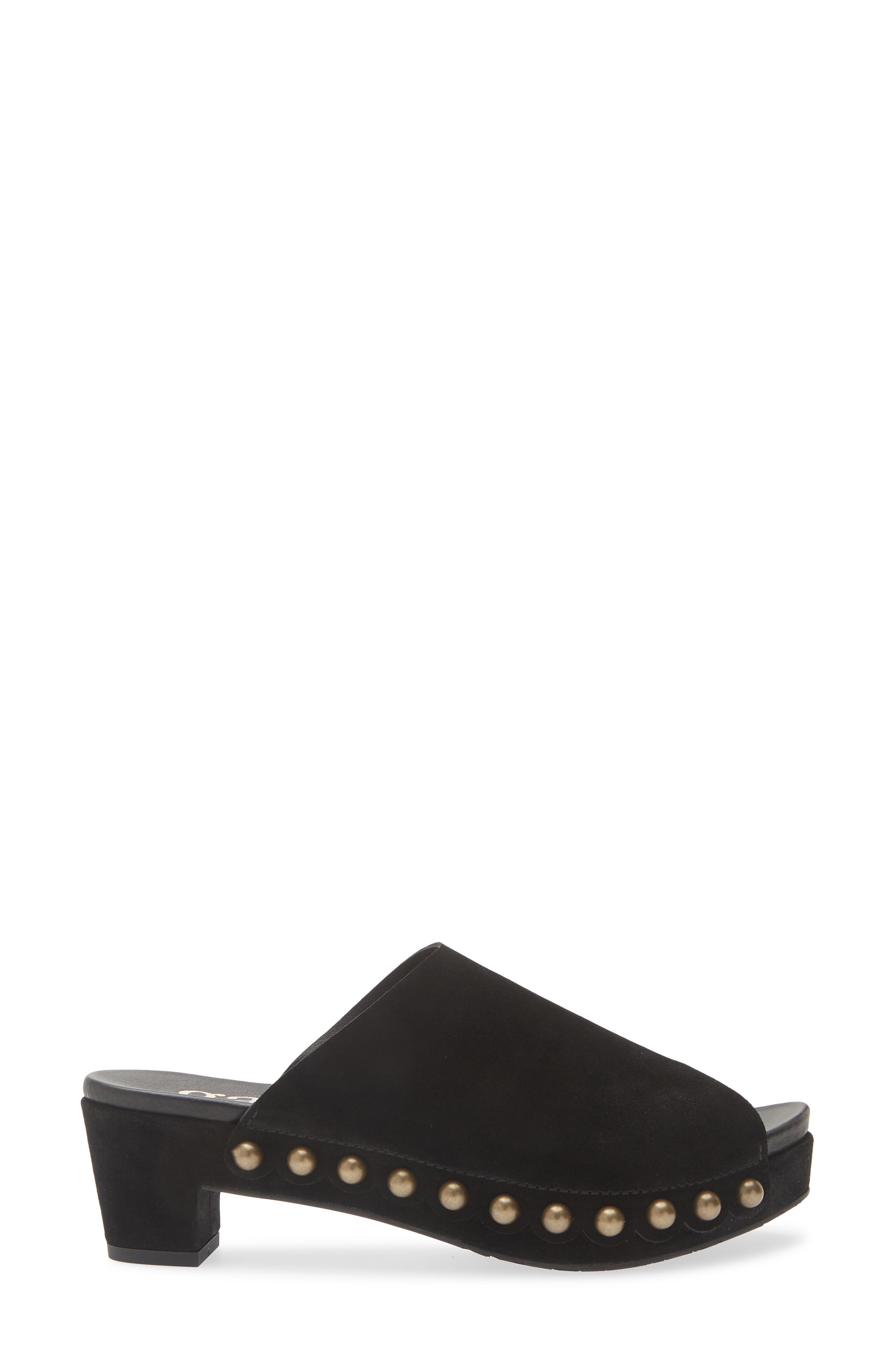 Nain Peep Toe Platform Mule, Alternate, color, BLACK CASTORO