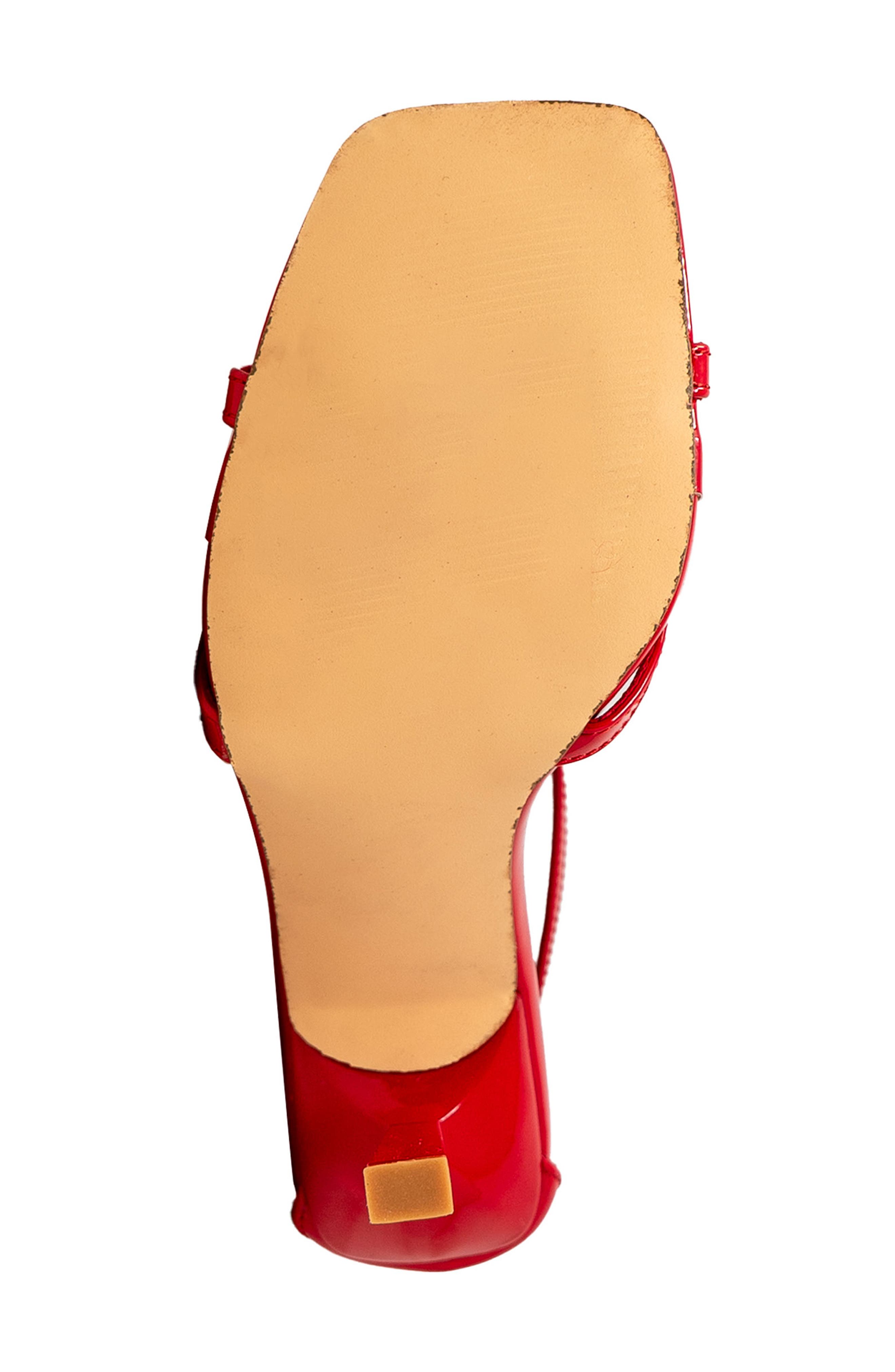 Ankle Strap Stiletto Sandal, Alternate, color, RED PATENT