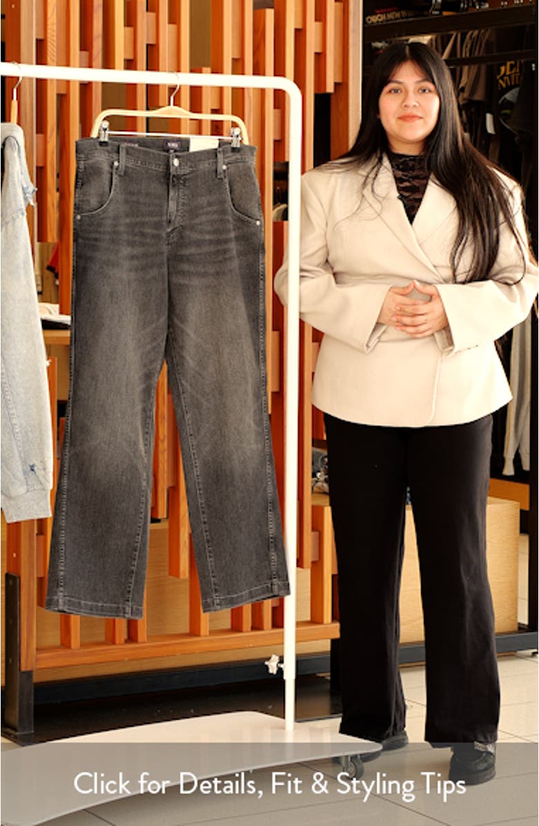 Brooke High Waist Loose Straight Leg Jeans, sales video thumbnail