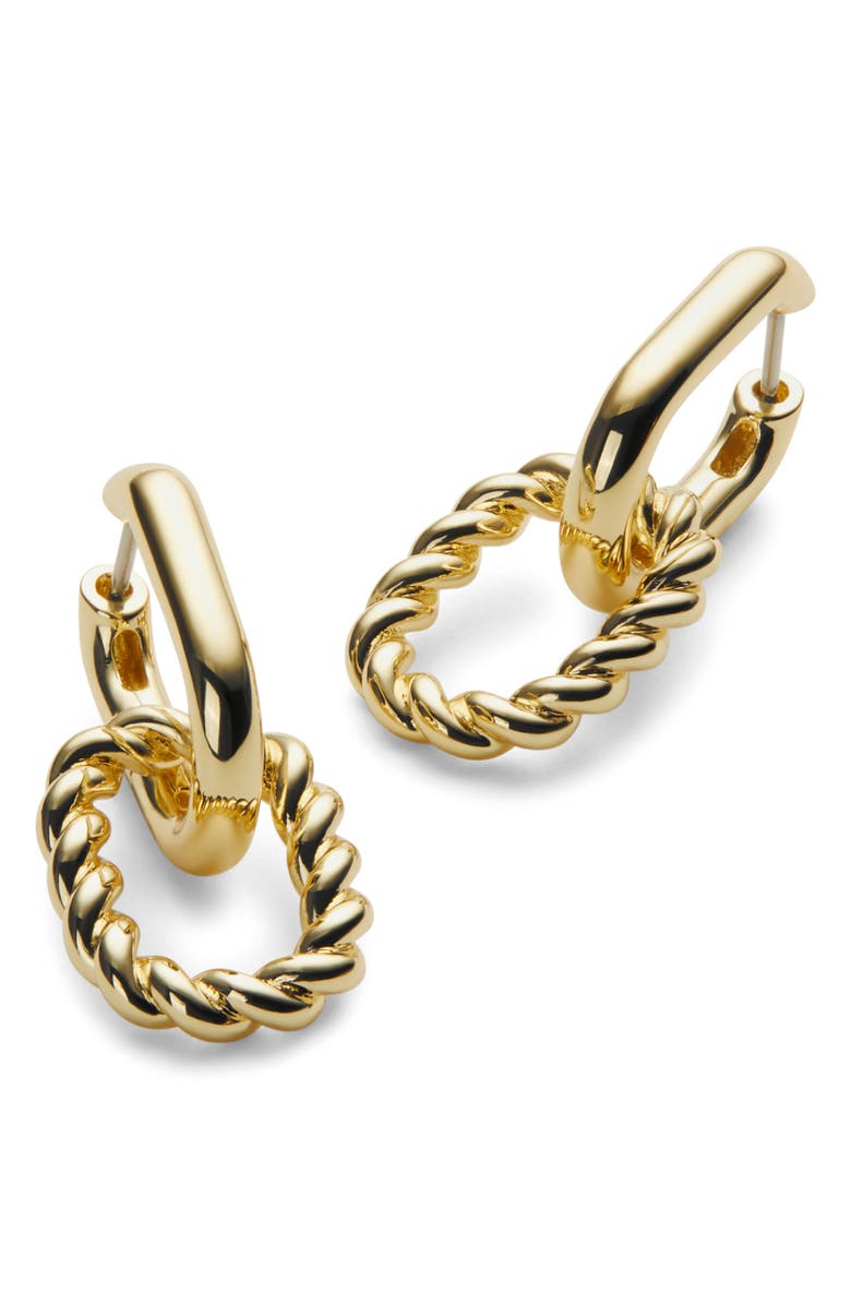 Ana Luisa Ash Double Hoop Earrings, Alternate, color, Gold