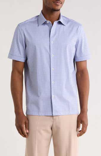 Bugatchi Print Short Sleeve Button-Up Shirt