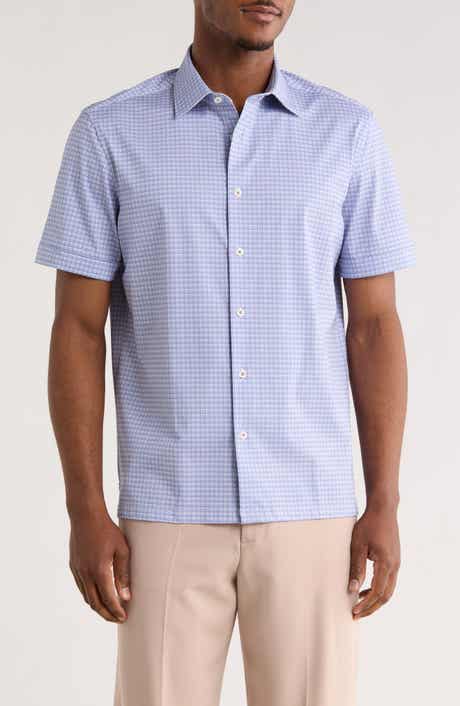 Bugatchi Print Short Sleeve Button-Up Shirt