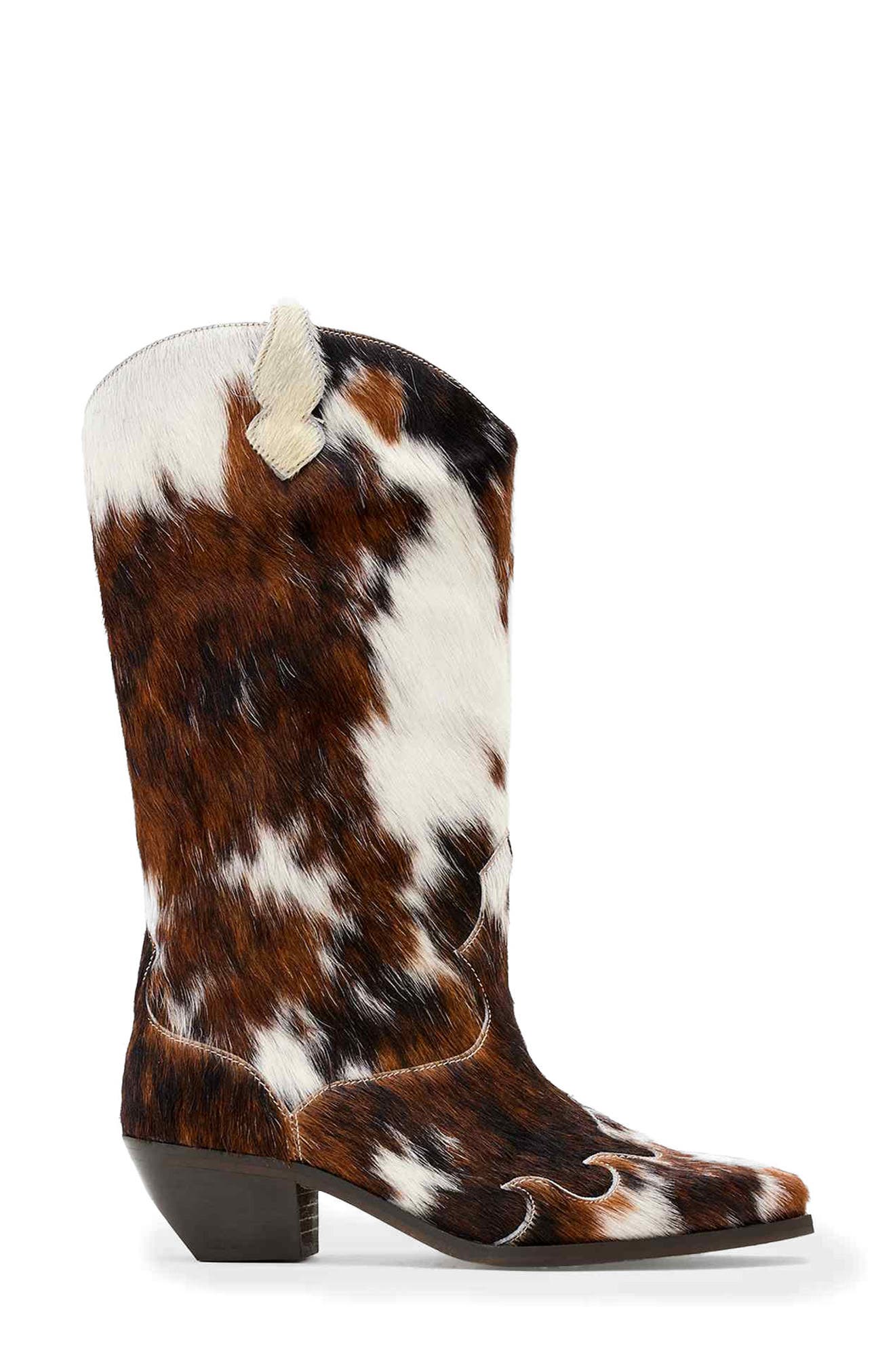 Dolly Western Boot, Alternate, color, COW PRINT