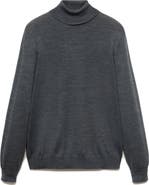 MANGO Turtleneck Wool Sweater