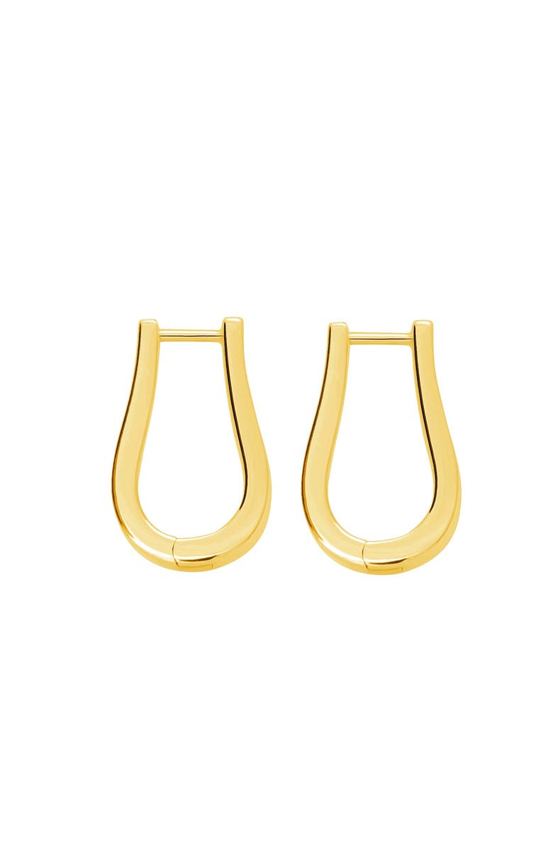 Lucy Quartermaine Petal Hoops, Alternate, color, Gold
