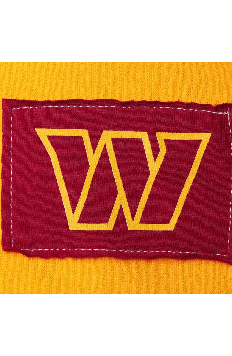 REFRIED APPAREL Women's Refried Apparel Gold Washington Commanders Cropped Pullover Hoodie, Alternate, color, Gold