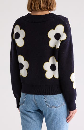 Floral Jacquard Cardigan