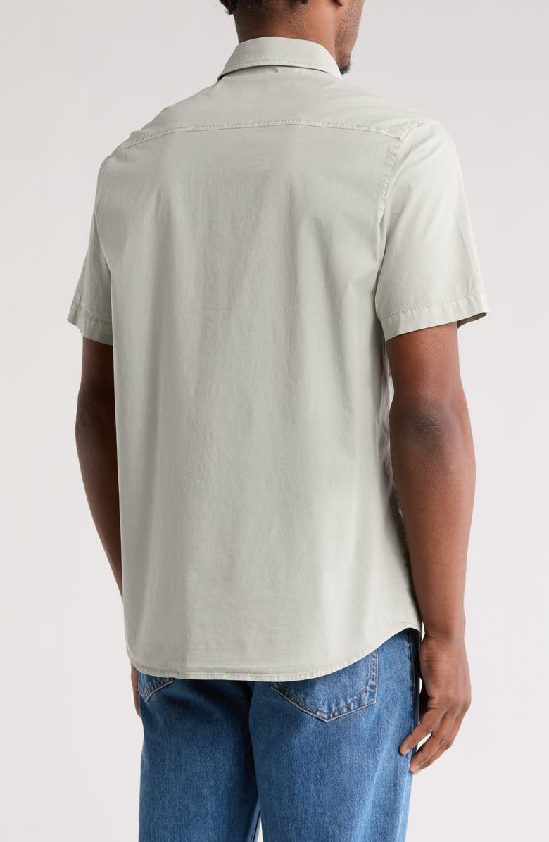 Union Clearwater Short Sleeve Stretch Cotton Button-Up Shirt, Alternate, color, Wasteland