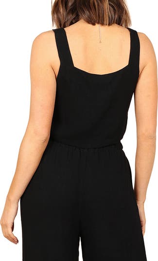 Eleanor Linen Crop Tank