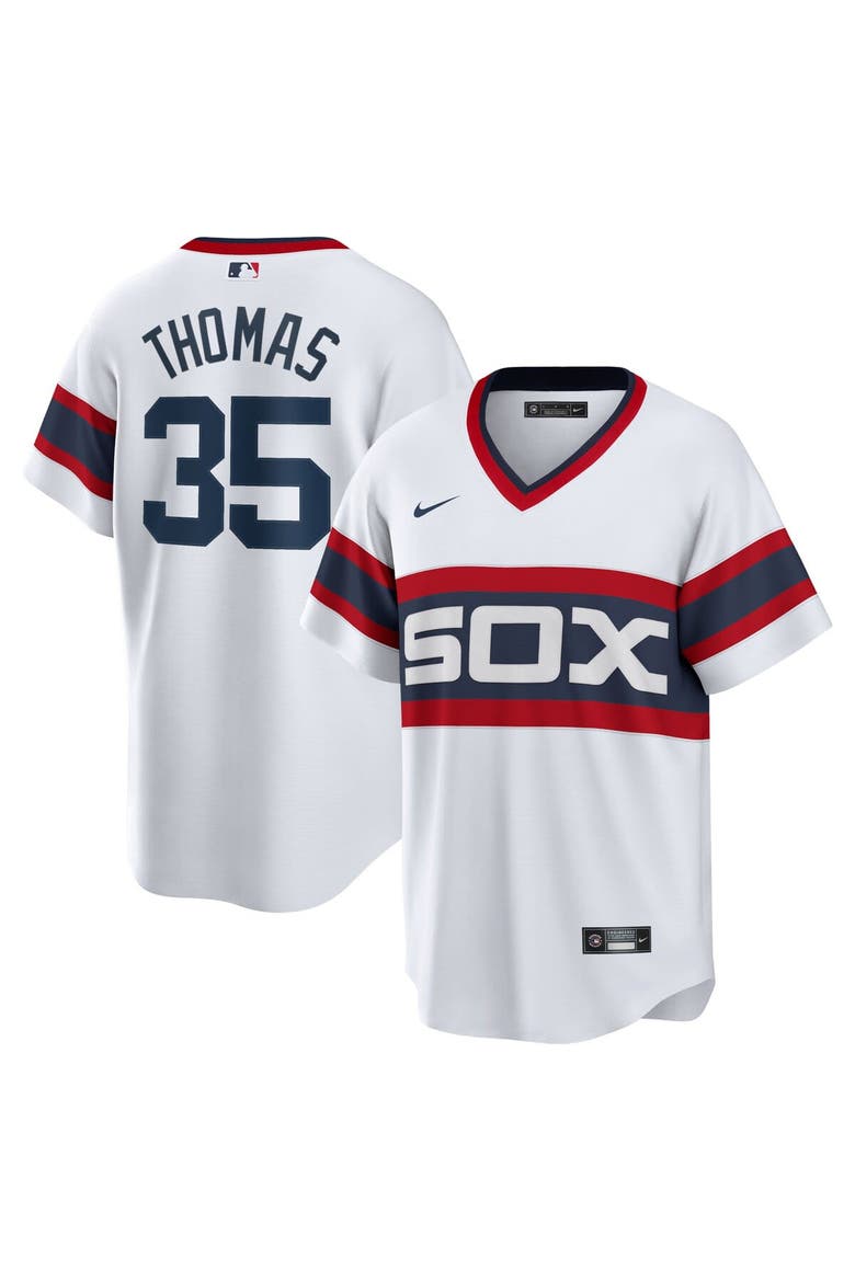 Men's Nike Frank Thomas White Chicago White Sox Home Cooperstown Collection Player Jersey, Main, color, White