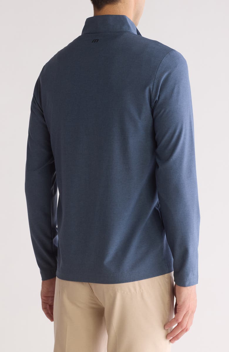 TravisMathew Hello Tour Half-Zip Pullover, Alternate, color, Mood Indigo/ Vintage Indigo
