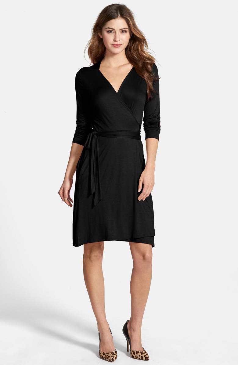 Loveappella Seamed Wrap Dress, Main, color, 
