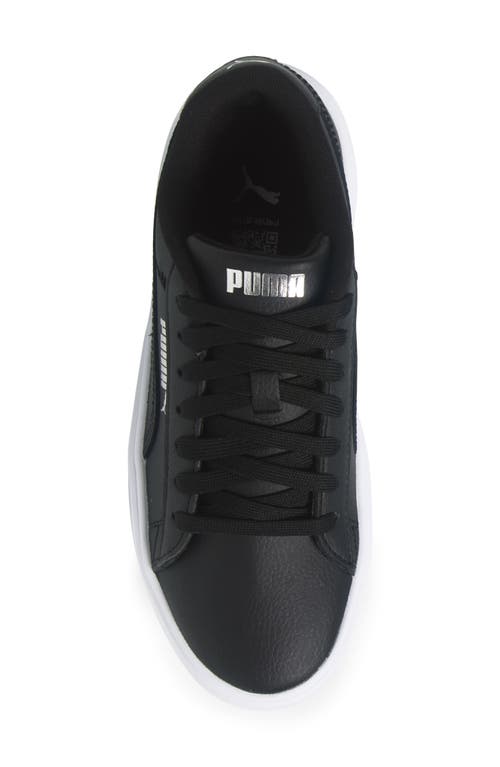 Shop Puma Smash Platform V3 Sneaker In  Black- Silver