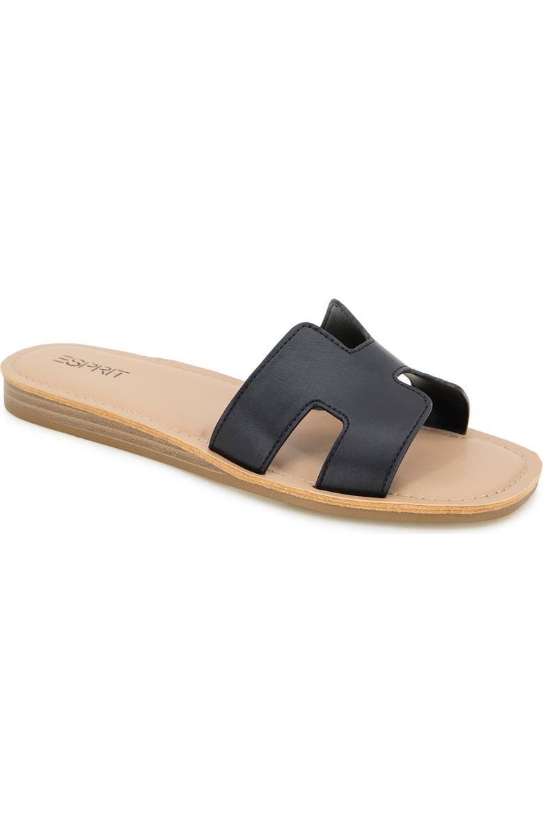 Esprit Leona Slide Sandal, Main, color, Black